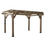 Backyard Discovery Somerville 14' x 10' Barnwood Stain Cedar Wood Pergola - Image 2