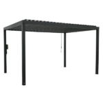 Backyard Discovery Sarasota 14' x 10' Black Steel Louvered Pergola - Image 16