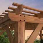 Backyard Discovery Delray 14' x 10' Cedar Wood Outdoor Patio Pergola - Image 10