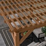 Backyard Discovery Delray 14' x 10' Cedar Wood Outdoor Patio Pergola - Image 7