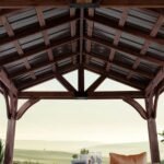 Backyard Discovery Arlington 12' x 12' Cedar Wood Outdoor Patio Gazebo - Image 10