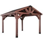 Backyard Discovery Arlington 12' x 12' Cedar Wood Outdoor Patio Gazebo - Image 6