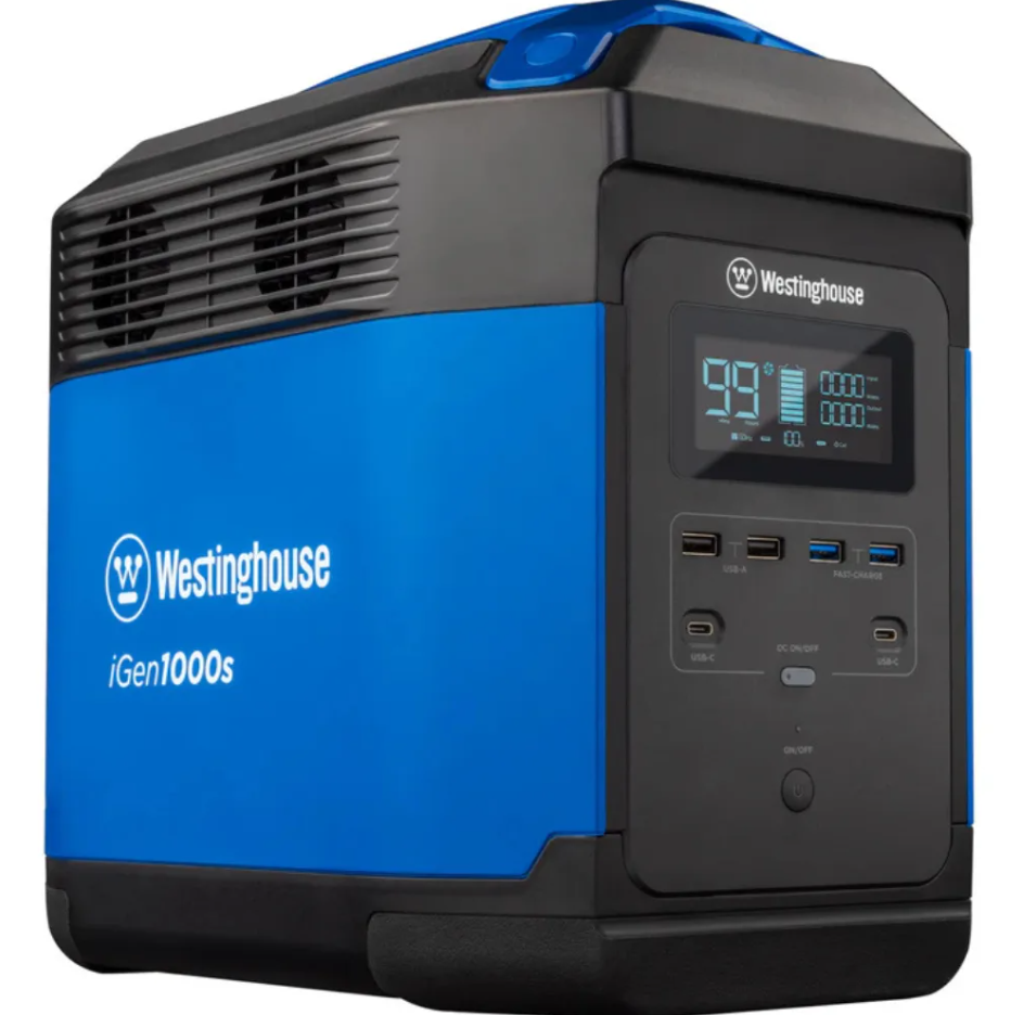 saybrokeeer-product-43-image-1.png Westinghouse iGen1000S Portable Power Station 592Wh Lithium Battery Generator 1000W Running 1200W Peak - Image 1