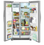 Frigidaire 36-Inch French-Style Side-by-Side Refrigerator with EvenTemp Cooling and Ice Maker