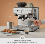 Breville Barista Express Espresso Machine BES870XL Brushed Stainless Steel with Built-In Grinder - Image 3