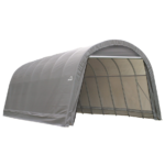 ShelterLogic 15' x 28' x 12' Round Top Heavy-Duty Steel Outdoor Storage Shelter and Garage Canopy