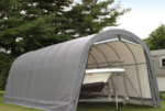 ShelterLogic 15' x 28' x 12' Round Top Heavy-Duty Steel Outdoor Storage Shelter and Garage Canopy - Image 5