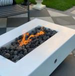 The Outdoor Plus Del Mar 84-Inch Concrete Gas Fire Pit Table - Image 3