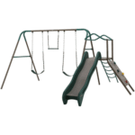 Lifetime Climb and Slide Outdoor Backyard Playset with 8-Foot Slide and Swings