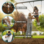 Lifetime Climb and Slide Outdoor Backyard Playset with 8-Foot Slide and Swings - Image 2