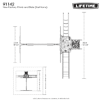 Lifetime Climb and Slide Outdoor Backyard Playset with 8-Foot Slide and Swings - Image 5