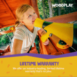 Woodplay Tiger Tower Combo A Premium Cedar Wood Outdoor Swing Set with Slide - Image 7