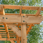 Backyard Discovery Callahan Cedar Wood Outdoor 2-Person Pergola Swing Bench - Image 5