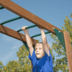 Swing-N-Slide Knightsbridge Plus Wooden Outdoor Playset with Monkey Bars and Slide - Image 4