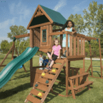 Swing-N-Slide Knightsbridge Plus Wooden Outdoor Playset with Monkey Bars and Slide - Image 6