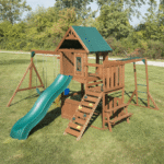 Swing-N-Slide Knightsbridge Plus Wooden Outdoor Playset with Monkey Bars and Slide - Image 7