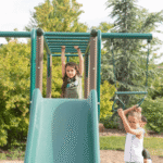 Lifetime Monkey Bar Adventure Powder-Coated Steel Backyard Swing Set with Slide - Image 6