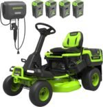 Greenworks 60V CrossoverT 30-Inch Cordless Battery Electric Riding Lawn Tractor