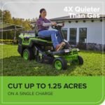 Greenworks 60V CrossoverT 30-Inch Cordless Battery Electric Riding Lawn Tractor - Image 7