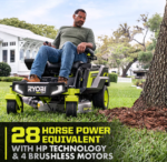 RYOBI 80V HP Brushless 30-Inch Battery Electric Cordless Zero-Turn Riding Mower with 10Ah Batteries - Image 2