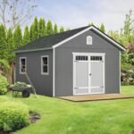 Handy Home Products Scarsdale 12' x 16' DIY Wooden Backyard Storage Shed with Floor - Image 2