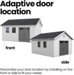 Handy Home Products Scarsdale 12' x 16' DIY Wooden Backyard Storage Shed with Floor - Image 3