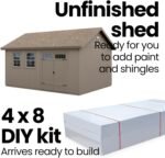 Handy Home Products Scarsdale 12' x 16' DIY Wooden Backyard Storage Shed with Floor - Image 4