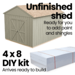 Handy Home Products Windemere 10' x 12' Wooden Backyard Storage Shed - Image 11