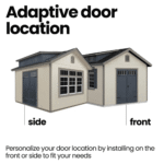 Handy Home Products Windemere 10' x 12' Wooden Backyard Storage Shed - Image 5