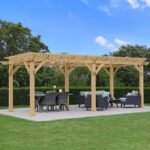 Yardistry Meridian 10' x 22' Cedar Wood Outdoor Pergola - Image 2