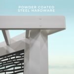 Backyard Discovery Ridgedale 8x8 Ft Steel Cabana Pergola Seating Pumice - Image 8